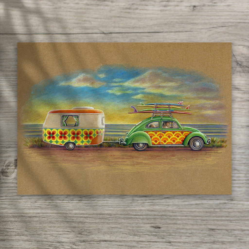 Beetle and Caravan